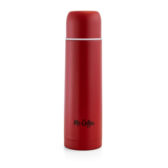 Mr. Coffee Javelin 16 Ounce Stainless Steel Thermal Travel Bottle in Red