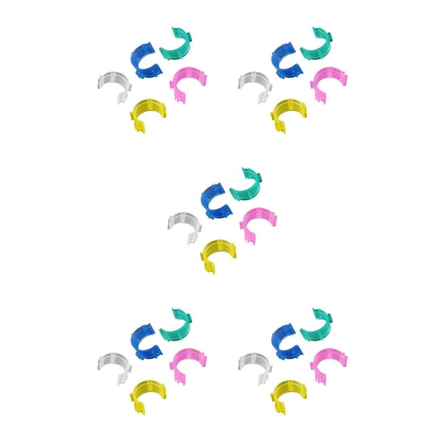 jesticaly 40Pcs/Set Silicone Elastic Sewing Bobbin Clips Reusable Thread Spool Clamps Holder Quilting Sewing Accessories Set Random Color random color 2.5cm 1.2cm 5Set