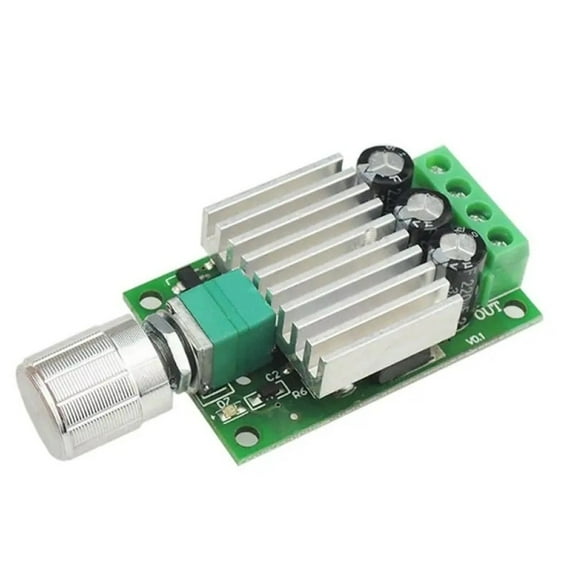 DC Motor Speed Controller12V-30V 10A PWM DC Motor Speed Controller Adjustable Regulator Control Switch 1.9x1.2in