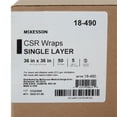 thumbnail image 6 of McKesson CSR Sterilization Wrap for Medical Supplies, Nail Technicians, Tattoo Tools - Air and Water Barrier, Blue Cellulose, 36 in x 36 in, 50 Count, 5 Packs, 250 Total, 6 of 7