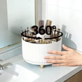 thumbnail image 6 of 360-Degree Rotating Makeup Brush Organizer Cosmetic Storage Organization Vanity Desk Accessories White, 6 of 6