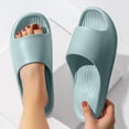 thumbnail image 5 of ibiyuan Womens Slippers Cloudies Slides for Women Soft Cute Summer Shoes Non Open Toe Women Sandals Comfortable Cushioned Thick Sole, 5 of 5
