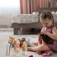 thumbnail image 2 of Peluche HollyHome Palomino Horse Pretty Pony 28 cm, 2 of 9