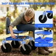 thumbnail image 5 of Mohsoe Gardening Mobile Seat with Storage Tray 150kg Capacity, Height Adjustable 51-61cm, Rust-Resistant Steel Frame, Lightweight Garden Work Stool with Wheels, 5 of 10