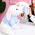 thumbnail image 3 of Plush Rabbit Doll High Simulation Breathable Decorative Toy Plush Bunny Animal Stuffed Toy for Children, 3 of 12