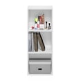 thumbnail image 5 of Furinno PASIR Book Shelf, 3-Tier Bookshelf, Tool Free Assembly Bookcase with Open Shelves, 9 x 12 x 32, Floor Standing, for Living Room, Bedroom, Home Office, Plain White, 5 of 5