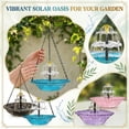 thumbnail image 4 of Bird Bath Solar Fountain Hanging Chain Mounted Tiered Water Feature Backyard Garden 1 Pc Unit, 4 of 4