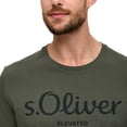 thumbnail image 5 of s.Oliver Camiseta hombre - Basic, estampado logo, cuello redondo, algodón Verde oscuro 2XL (XX-Large), 5 of 5