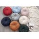 thumbnail image 4 of Cojín redondo de terciopelo para decoración del hogar, cojín redondo plisado para sofá, silla, cama, coche, color naranja, 4 of 4