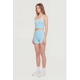 thumbnail image 2 of Women's Contrast Piping Ribbed Dolphin Shorts, 2 of 4