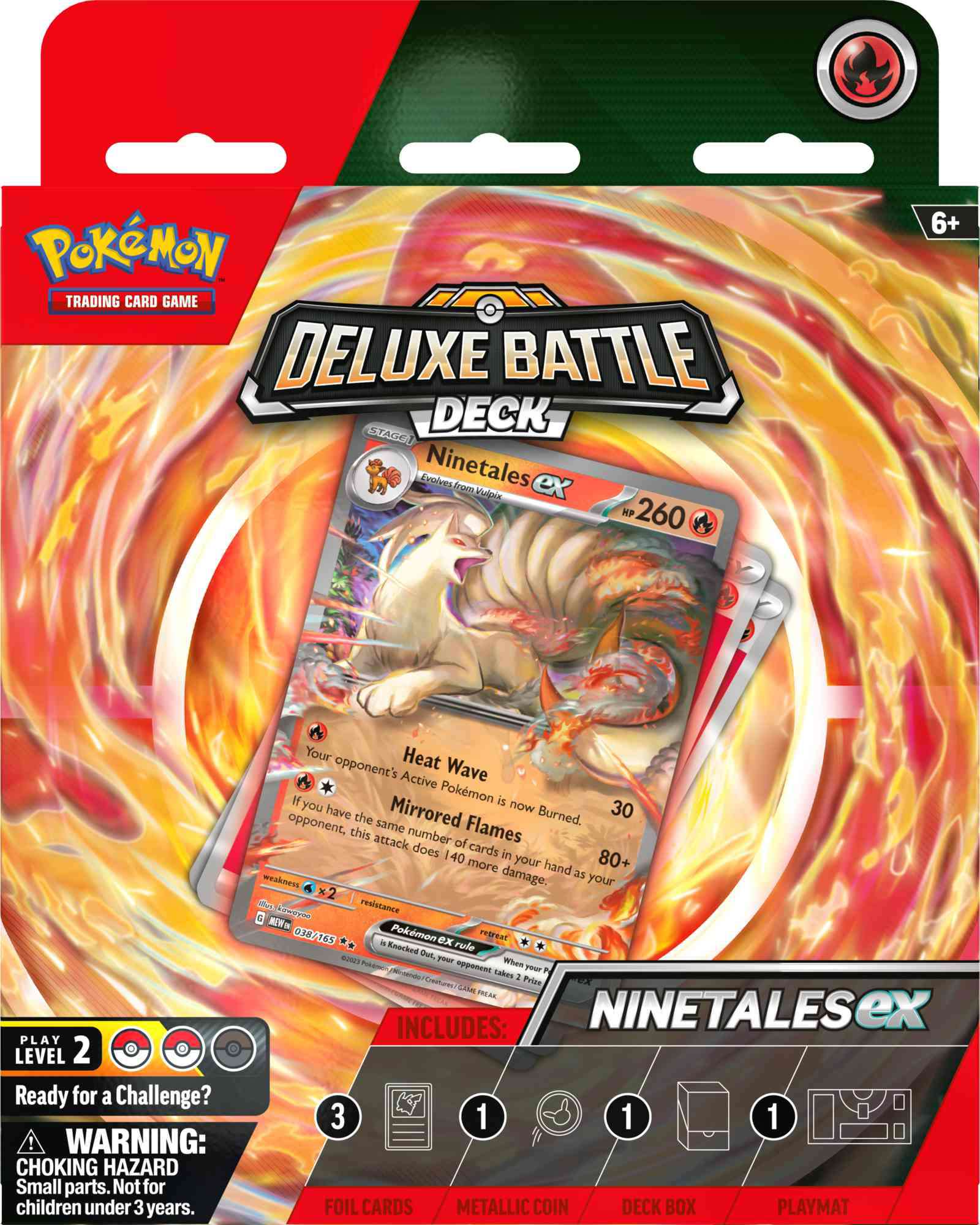 Pokemon Ninetales ex Deluxe Battle Deck (60 Cards & More)