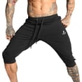 thumbnail image 5 of Iyufng Mens Shorts Athletic Men's Shorts,Mens Casual Fashion Zipper Pockets Patchwork Shorts Drawstring Elastic Waist Cropped Pants, 5 of 5