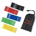 Fitness Dreamer 12Inch Elastic Resistance Bands, Set of 5 for Training