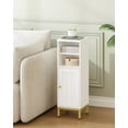 thumbnail image 3 of "White Bathroom Corner Floor Cabinet - Storage Organizer with Shelves, Adjustable Shelf & Custom Door Direction, Toilet Paper Cabinet", 3 of 9