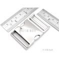 thumbnail image 4 of 1 pc 1-1/4 inch Metal Curved Side Release Buckle Adjustable Lock for Belt Backpacks Pet Collar (Silver), 4 of 5