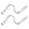 thumbnail image 1 of Unique Bargains FFC Cable 0.5mm Pitch 30 Pin 250mm Flat Ribbon Cable for LCD Screen (New) 2 Pack, 1 of 6