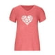 thumbnail image 4 of Blusa informal con estampado de manga corta y cuello en V de verano para mujer con estilo OAVQHLG3B Store  lin121212, 4 of 4