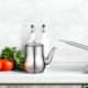 thumbnail image 4 of WEUVEB De Aceite De Acero Inoxidable Con Colador Para Cocina Y Vinagre Plata, 4 of 8
