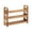Brown, variant on Rurality Wooden Egg Tray -- Stackable 3-Tier Firewood Egg Rack With Handles, Holds 36 Eggs, Metal & Brown Conifer Wood -- Countertop Kitchen Organizer for Fresh Egg Storage, Home Décor