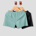 thumbnail image 1 of Pantalon de Sommeil Mode Homme Couleur Unie Shorts Amples Pyjama Shorts, 1 of 3