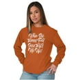 thumbnail image 3 of When The Leaves Fall Jesus Lifts Me Women's Long Sleeve T Shirt Brisco Brands L, 3 of 6