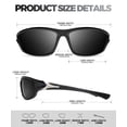 thumbnail image 4 of Gafas de sol QALLY polarizadas para hombre, deportivas, con protección UV400, 4 of 6