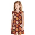 thumbnail image 1 of Balery Happy Thanksgiving Day Camisón de princesa para niñas, pijama de algodón con mangas abullonadas, suave y bonito.-XX-Large, 1 of 6
