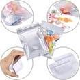 thumbnail image 2 of '100 Pieces Holographic Pack Bags Stora Bag For Food (silver, 10.5*15cm), 2 of 5