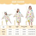 thumbnail image 4 of FORMRS Wearable Blanket Hoodie with Sleeves for Kids Cozy Flannel Sweatshirt, Colorful Easter Eggs, 4 of 7