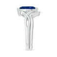 thumbnail image 3 of ANGARA Natural 1.15 Ct Marquise Sapphire and Diamond Infinity Bridal Set in 14K White Gold for Women (Size-10x5mm) | September Birthstone, Anniversary, Jewelry Gift for Women | Natural Sapphire Ring, 3 of 9