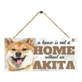 thumbnail image 1 of Wooden Sign Dog Tag Rectangular Wood Decoration Pet Slogan Pendant Decoration Ornament, 1 of 8