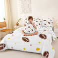thumbnail image 3 of Erosebridal Football Gamer Bedding Comforter Set 7-Piece for Kids Teens,Girls Boys Sport Theme Rugby King Bedding Sets,Super Cozy Room Decor, 3 of 6