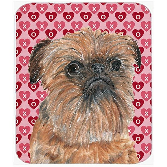 Carolines Treasures  Brussels Griffon Valentines Love Mouse Pad