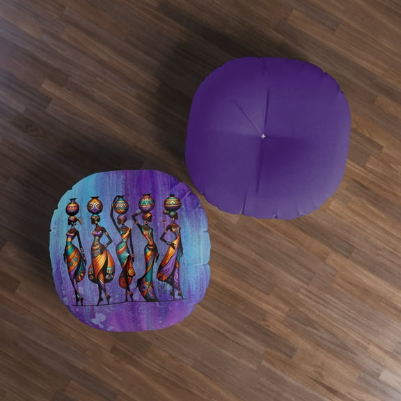 Floor Pillow, Round Floor Pillow, Reading Pillow, African Print Pillow