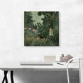 thumbnail image 2 of ARTCANVAS The Equatorial Jungle 1909 Canvas Art Print by Henri Rousseau - Size: 18" x 18" (1.50" Deep), 2 of 9