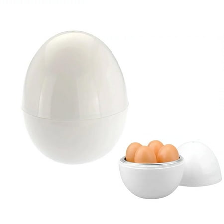 

CNKOO Egg Cooker 4 Cavities Egg Cooker for Microwave Egg Boiler with Lid for Hard Boiled Eggs Microwavable Egg Poacher Cooking Kitchen Tools