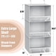 thumbnail image 2 of Organizador de armario Simple Houseware con 3 estantes para colgar, gris, 2 of 5