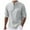 Grey, variant on Hiiyo Men's Henley T-Shirt Plaid Long Sleeve Shirt, Grey
