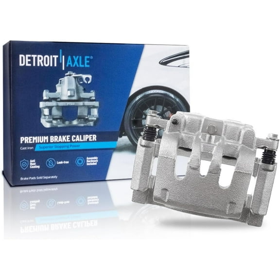Detroit Axle - Rear Left Brake Caliper for Ford 2008-2012 F-250 F-350 Super Duty, Driver Side Brake Caliper with Bracket 2009 2010 2011 Replacement