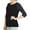 Black/Charcoal, variant on Sofra/Cottonbell Women Jersey Raglan 3/4 Sleeve Baseball Tee Shirts Top