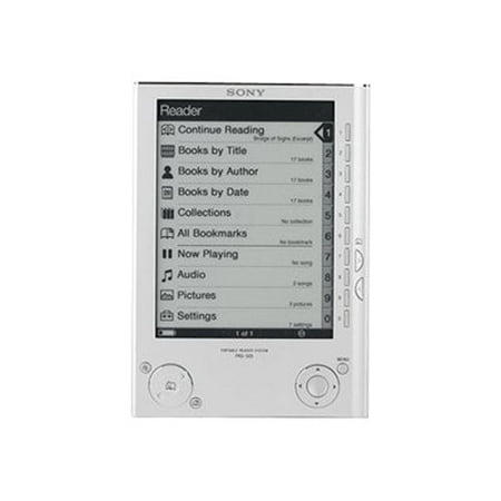 Sony Reader Digital Book PRS-505 - eBook reader - 6" monochrome E Ink - silver
