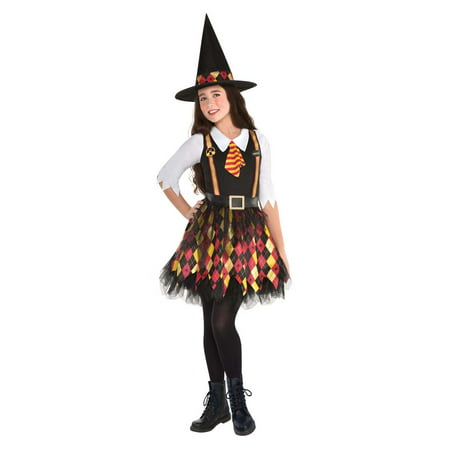 Witchy School Girl Girls Child Uniform Style Witch Halloween Costume