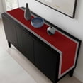 thumbnail image 5 of Red Table Runner 72 Inches Long, Black Modern Geometric Abstract Art Aesthetics Kitchen Coffee Dining Table Decoration for Home Party Birthday Wedding Home Decor 18x72 Inches, 5 of 8