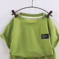thumbnail image 5 of Gibobby Toddler Kids Baby Boy Summer Clothes Sets 18 24 Months 2T 3T 4T 5T 6T 7T 8T 9T 10T Waffle Short Sleeve Tops Shorts Little Kids Outfits,Green,7-8 Years, 5 of 6
