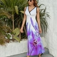 thumbnail image 6 of Purple Butterfly Sleeveless Dress Summer Women Clothes Dress for Pregnant Women Dresses, 6 of 9