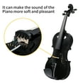 thumbnail image 4 of Tcbosik Violin Set, 4/4 Full Size Fiddle Kit with Hard Case, Violin Bow, Shoulder Rest, Rosin,Extra Strings and Sordine for Adults Beginners Students, Black, 4 of 9