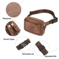 thumbnail image 4 of Riñonera Cluci de piel vegana para mujer, color negro, de Fanny Pack, 4 of 8