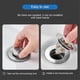 thumbnail image 3 of Filtro De Drenaje De Rebote Para Fregadero, Accesorio De Plomería Para Baño Y Cocina, Componente De Tapón De Filtro Para Fregadero De Lavado De Acero Inoxidable Guardurnaity HA035550-00, 3 of 6