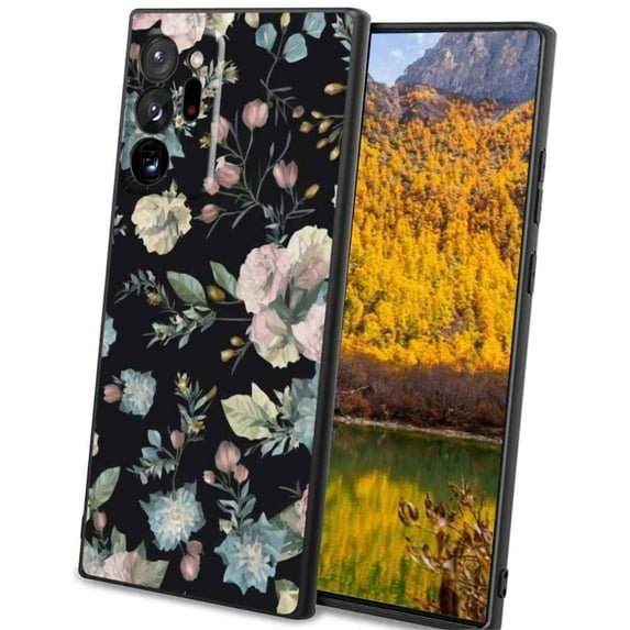 Floral Phone Case, Degined for Samsung Galaxy Note 20 Ultra 5G Case Men Women, Flexible Silicone Shockproof Case for Samsung Galaxy Note 20 Ultra 5G