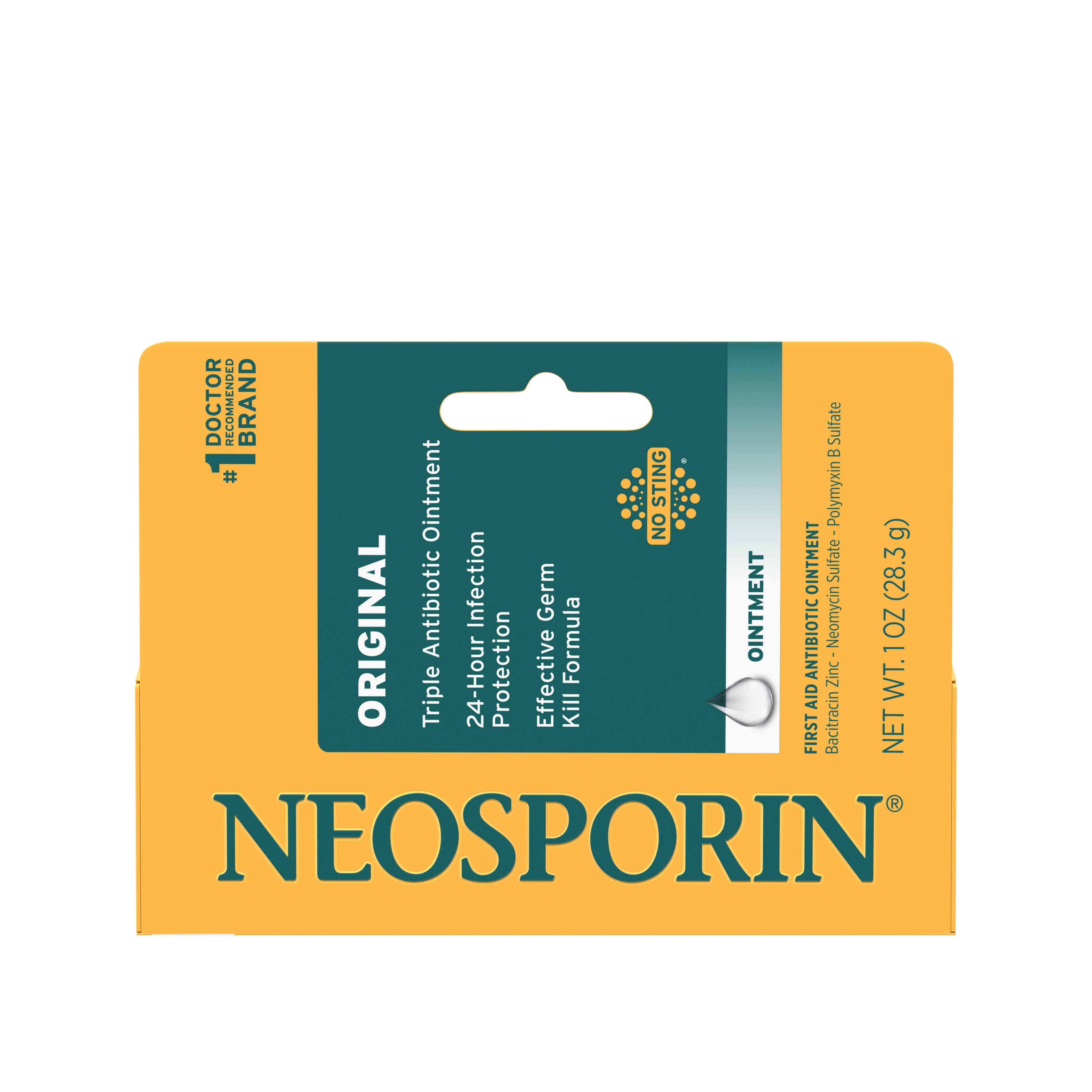 Neosporin Original First Aid Antibiotic Bacitracin Ointment 1 Oz
